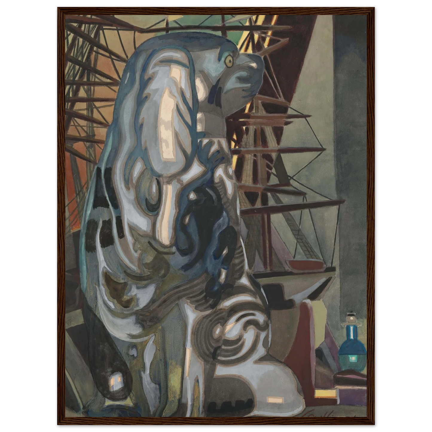 De porseleinen hond (1922) Art Print | Leon Spilliaert-Quipham Collections