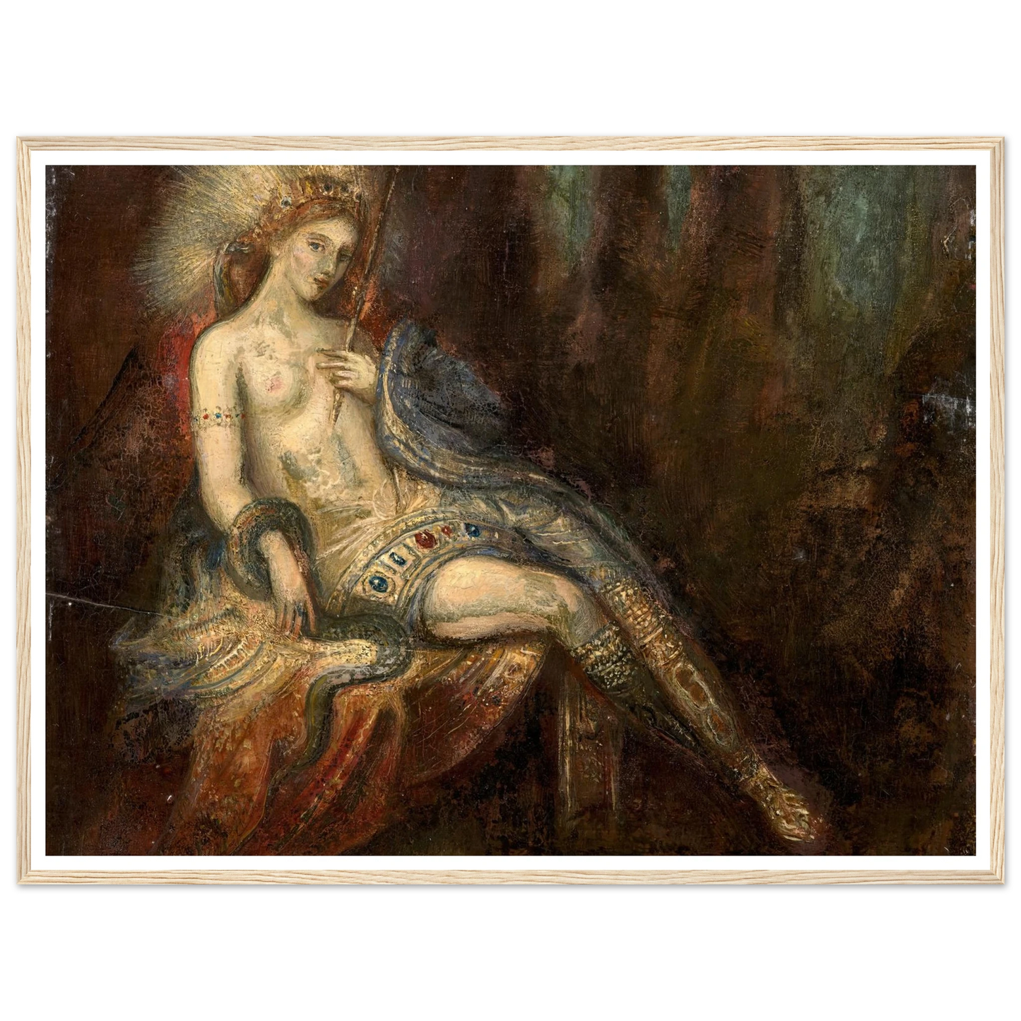 Déesse au rocher Art Print | Gustave Moreau-Quipham Collections