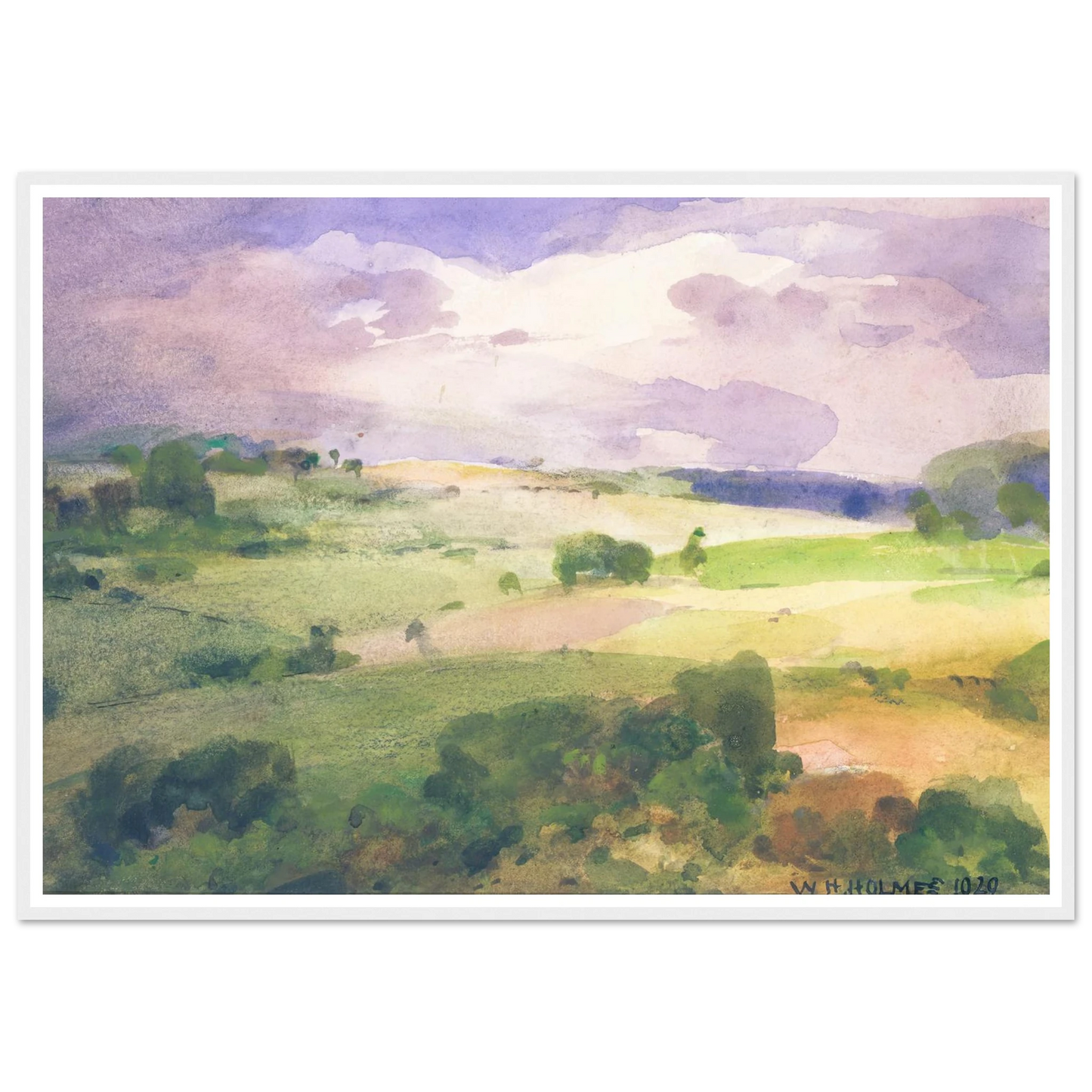 The Maryland Fields (1929) Art Print | William Henry Holmes-Quipham Collections
