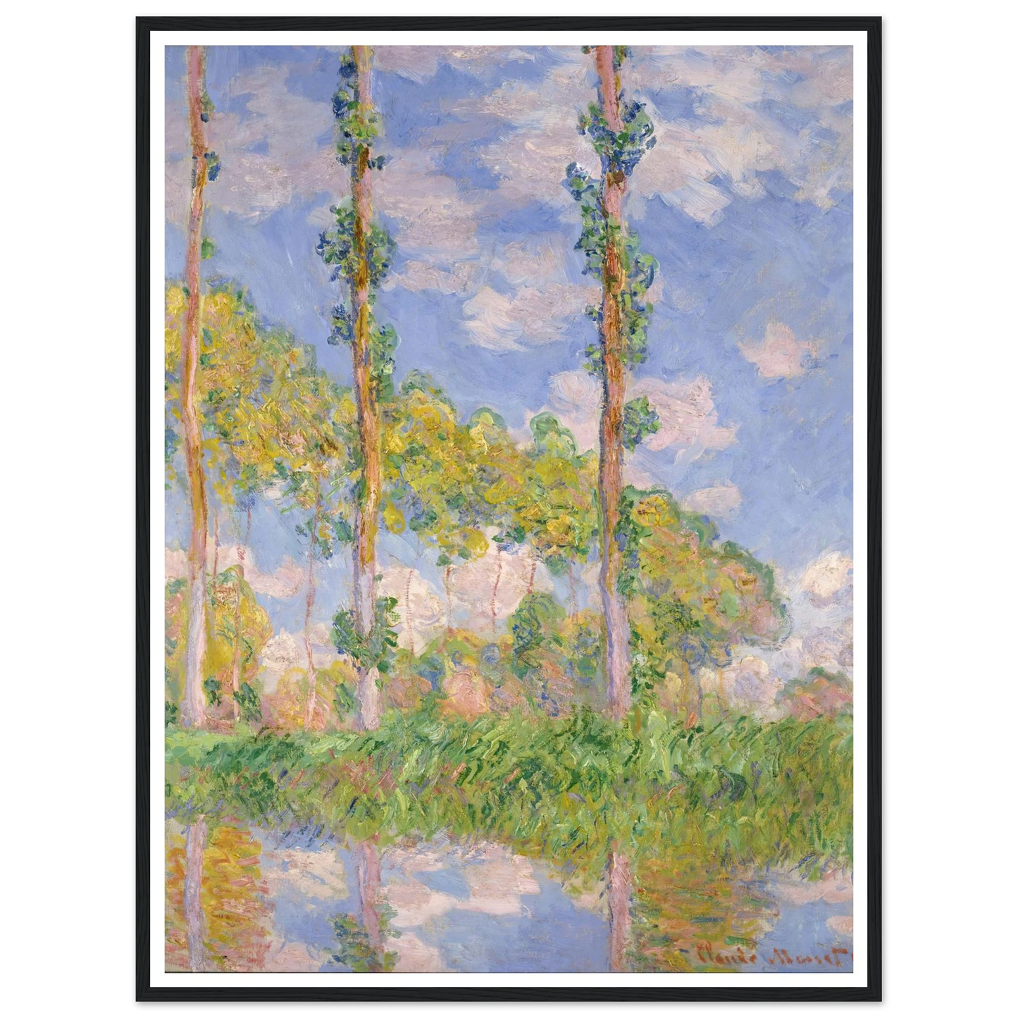 Poplars in the Sun (1891) Art Print | Claude Monet-Quipham Collections