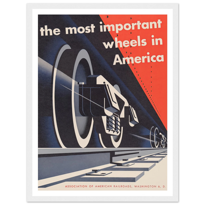 The most important wheels in America (1952) Art Print | Joseph Binder-Quipham Collections