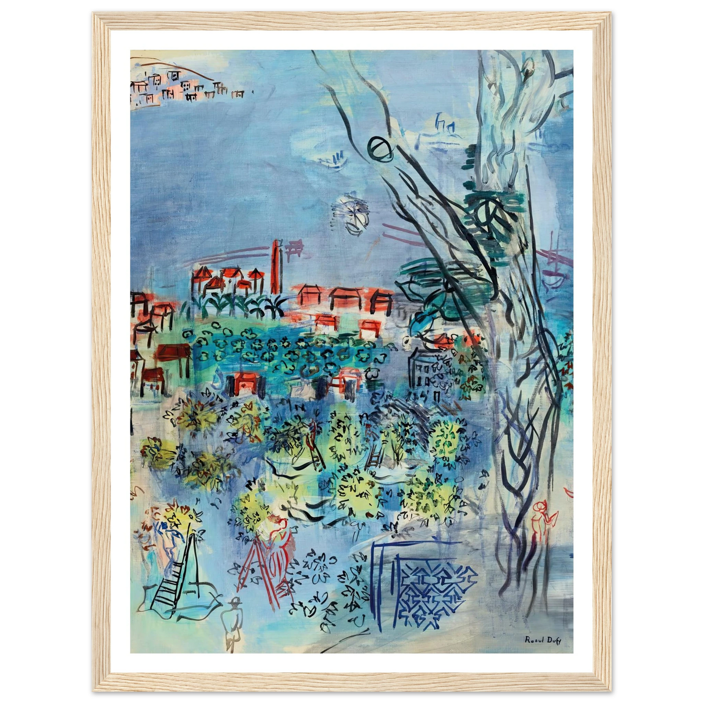 Etude pour Golfe-Juan (1926) Art Print | Raoul Dufy-Quipham Collections