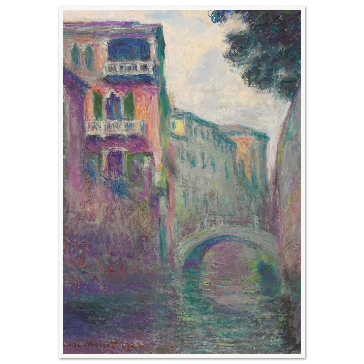 Le Rio de la Salute (1908) Art Print | Claude Monet-Quipham Collections