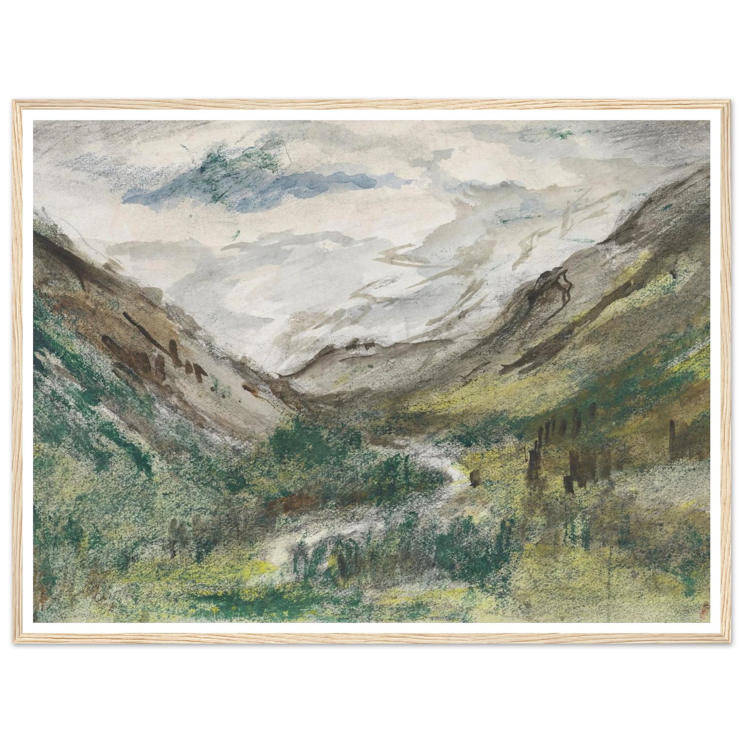 Dal met begroeide bergen (1834 - 1911) Art Print | Jozef Israels-Quipham Collections