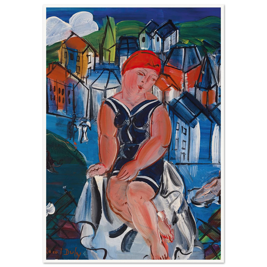 Petite baigneuse à Sainte-Adresse Art Print | Raoul Dufy-Quipham Collections