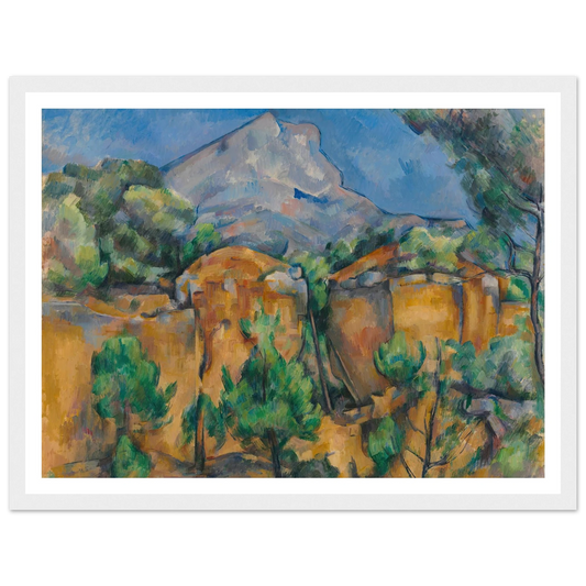 La Montagne Sainte-Victoire vue de la carrière Bibémus (circa 1897) Art Print | Paul Cezanne-Quipham Collections