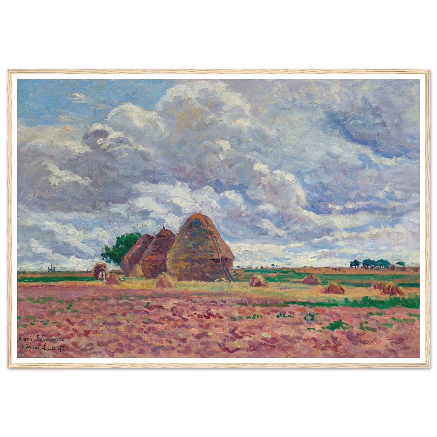 Éragny, Les Meules (1897) Art Print | Maximilien Luce-Quipham Collections