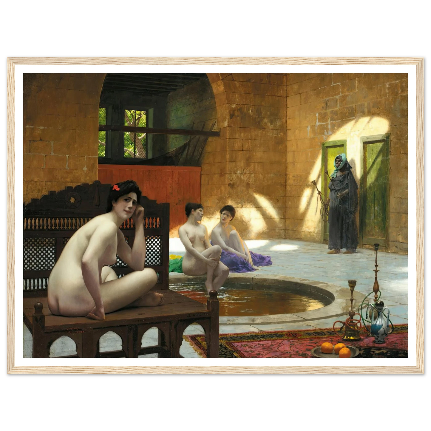 Femmes Au Bain Art Print | Jean Leon Gerome-Quipham Collections