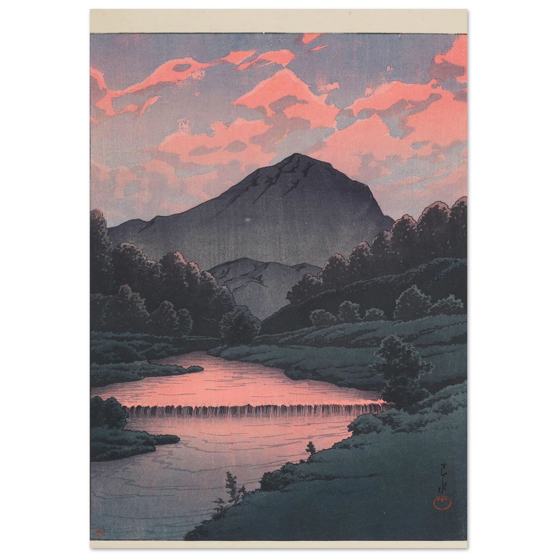 Hida Kamagadake (Mount Kamaga, Hida) (1933) Art Print | Kawase Hasui-Quipham Collections