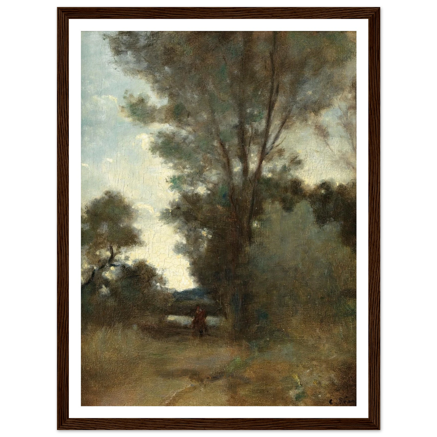 Cavalier À L’orée D’un Bois (circa 1859) Art Print | Camille Pissarro-Quipham Collections