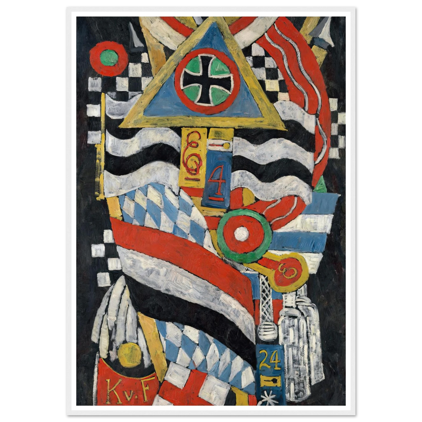 Portrait of a German Officer (1914) Art Print | Marsden Hartley-Quipham Collections