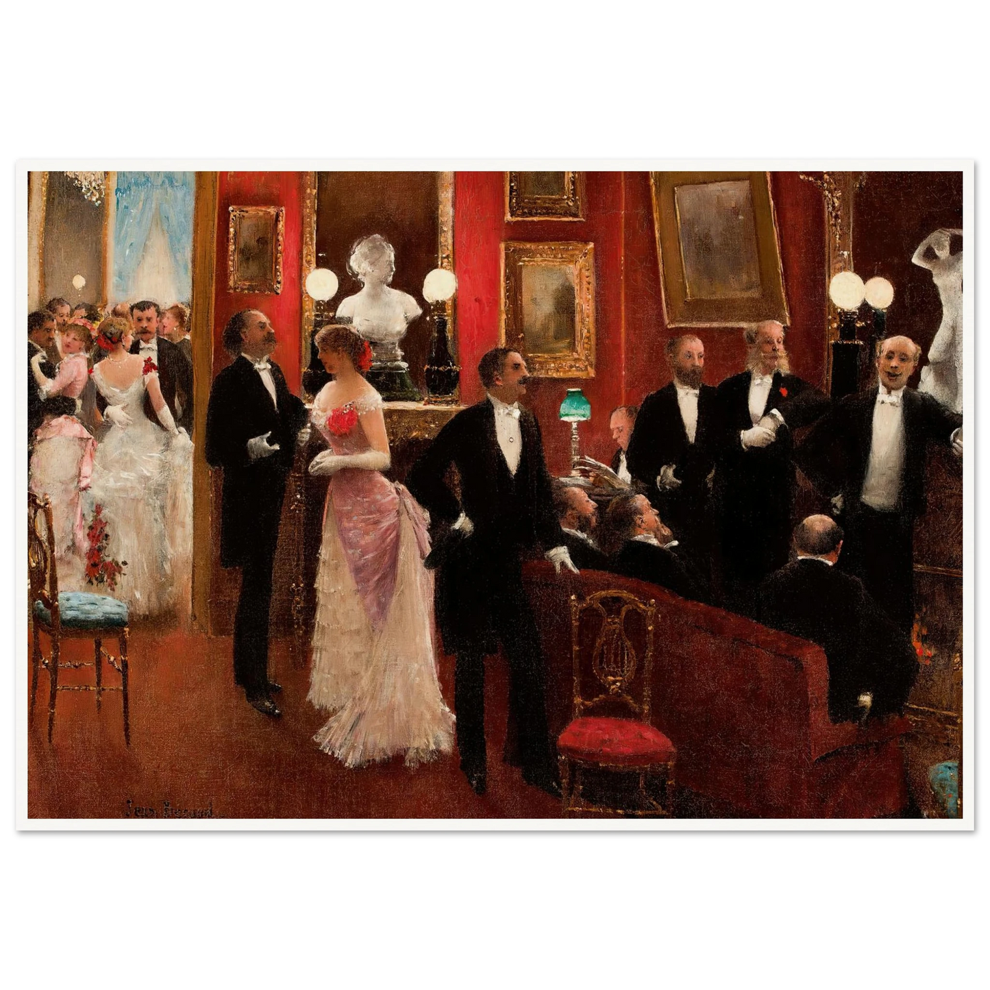 Scène Du Bal Art Print | Jean Beraud-Quipham Collections