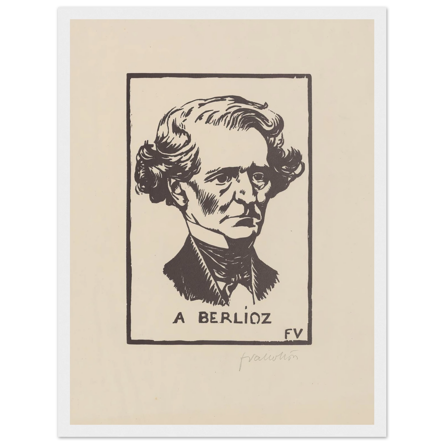 A Berlioz (1891) Art Print | Felix Vallotton-Quipham Collections