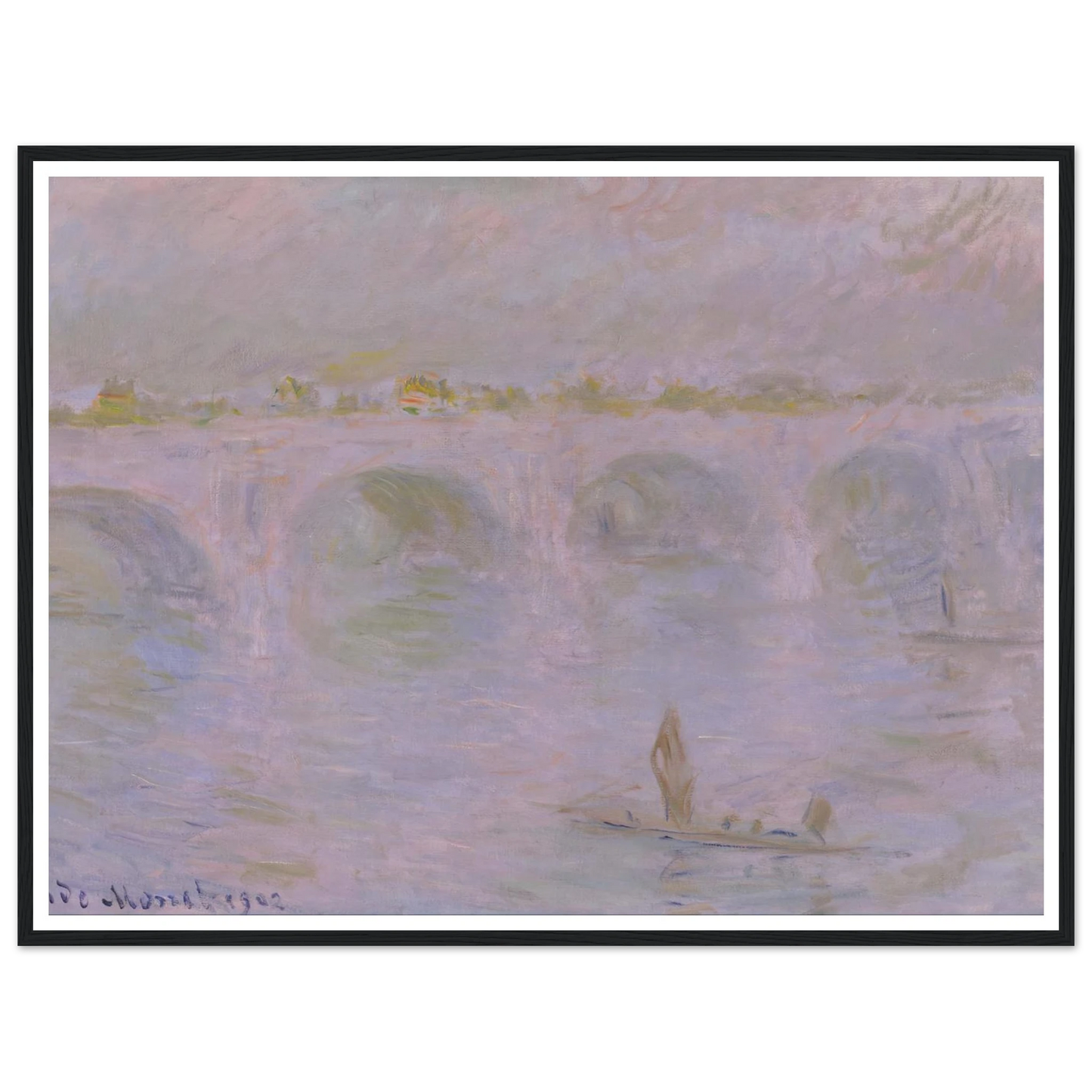Waterloo Bridge in London (1902) Art Print | Claude Monet-Quipham Collections