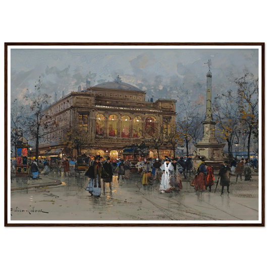 Le Théâtre du Châtelet, Paris Art Print | Eugene Galien Laloue-Quipham Collections