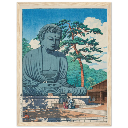 Kamakura daibutsu (The Great Buddha at Kamamura) (1930) Art Print | Kawase Hasui-Quipham Collections