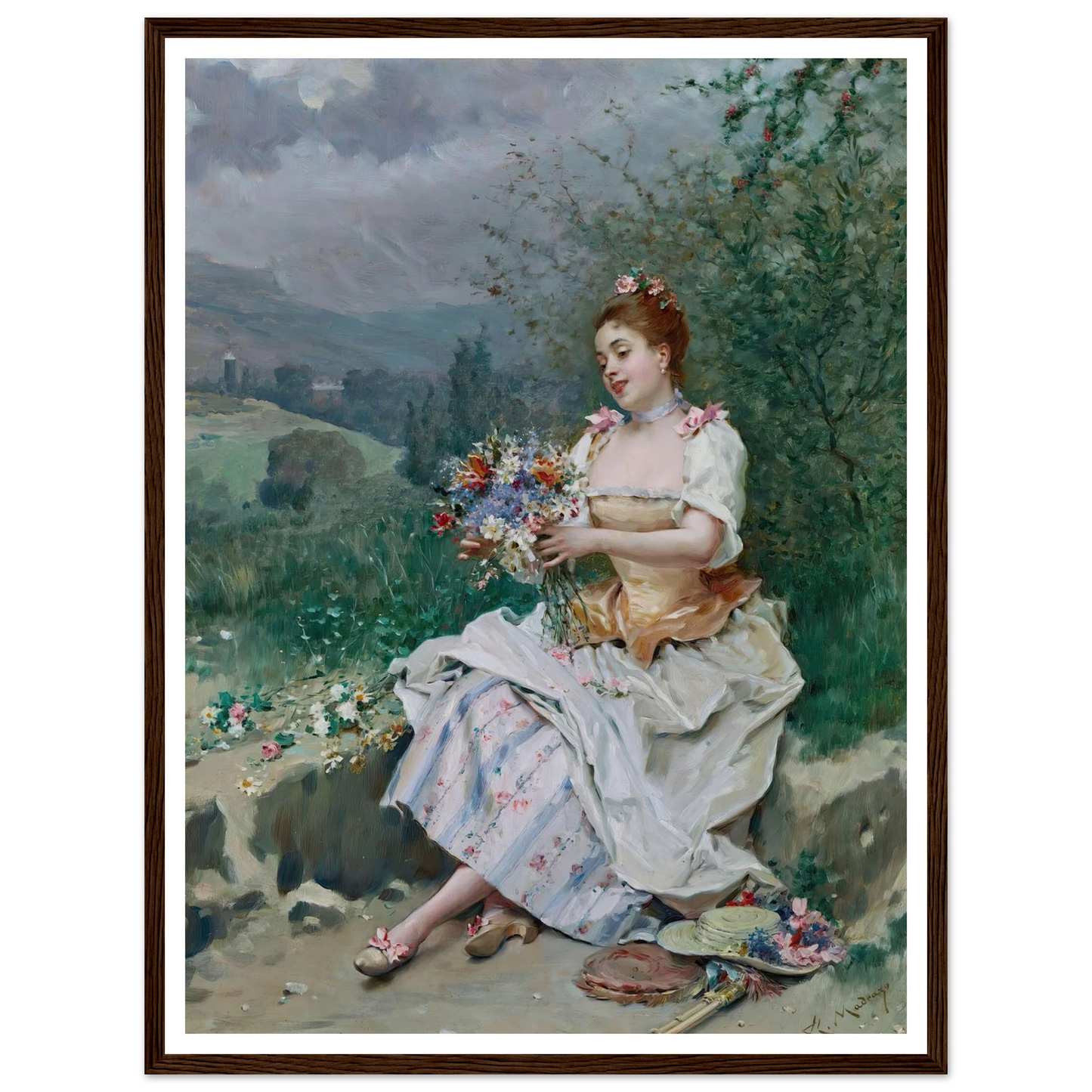 El bouquet de flores Art Print | Raimundo de Madrazo y Garreta-Quipham Collections