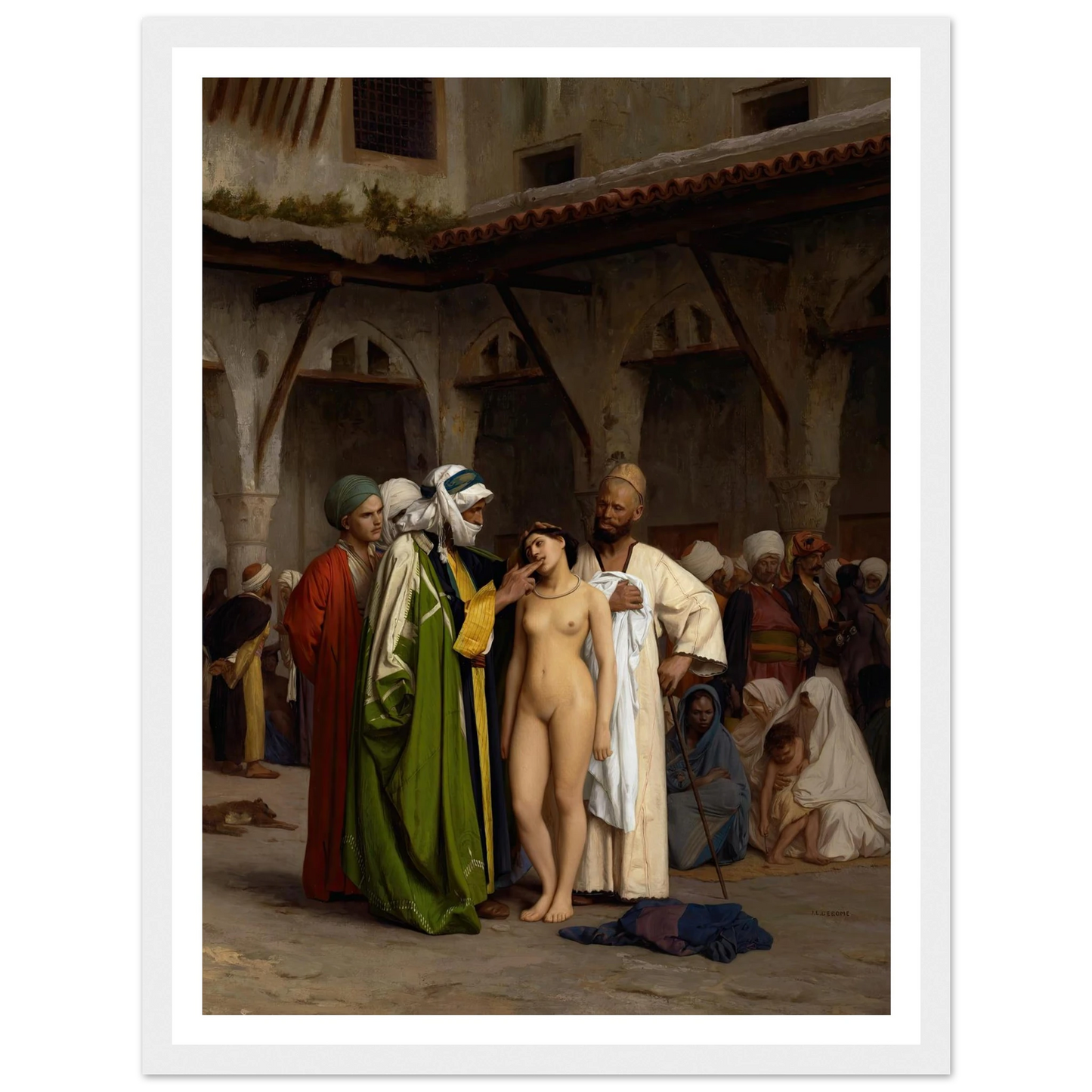 The Slave Market (circa 1866) Art Print | Jean Leon Gerome-Quipham Collections
