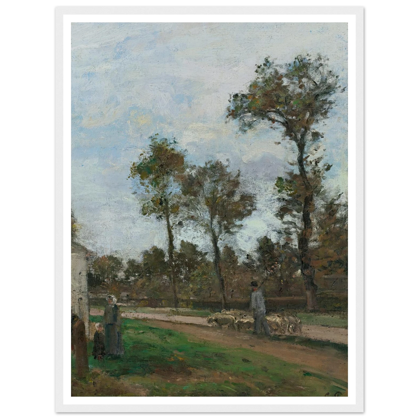 Route À Louveciennes (circa 1870) Art Print | Camille Pissarro-Quipham Collections