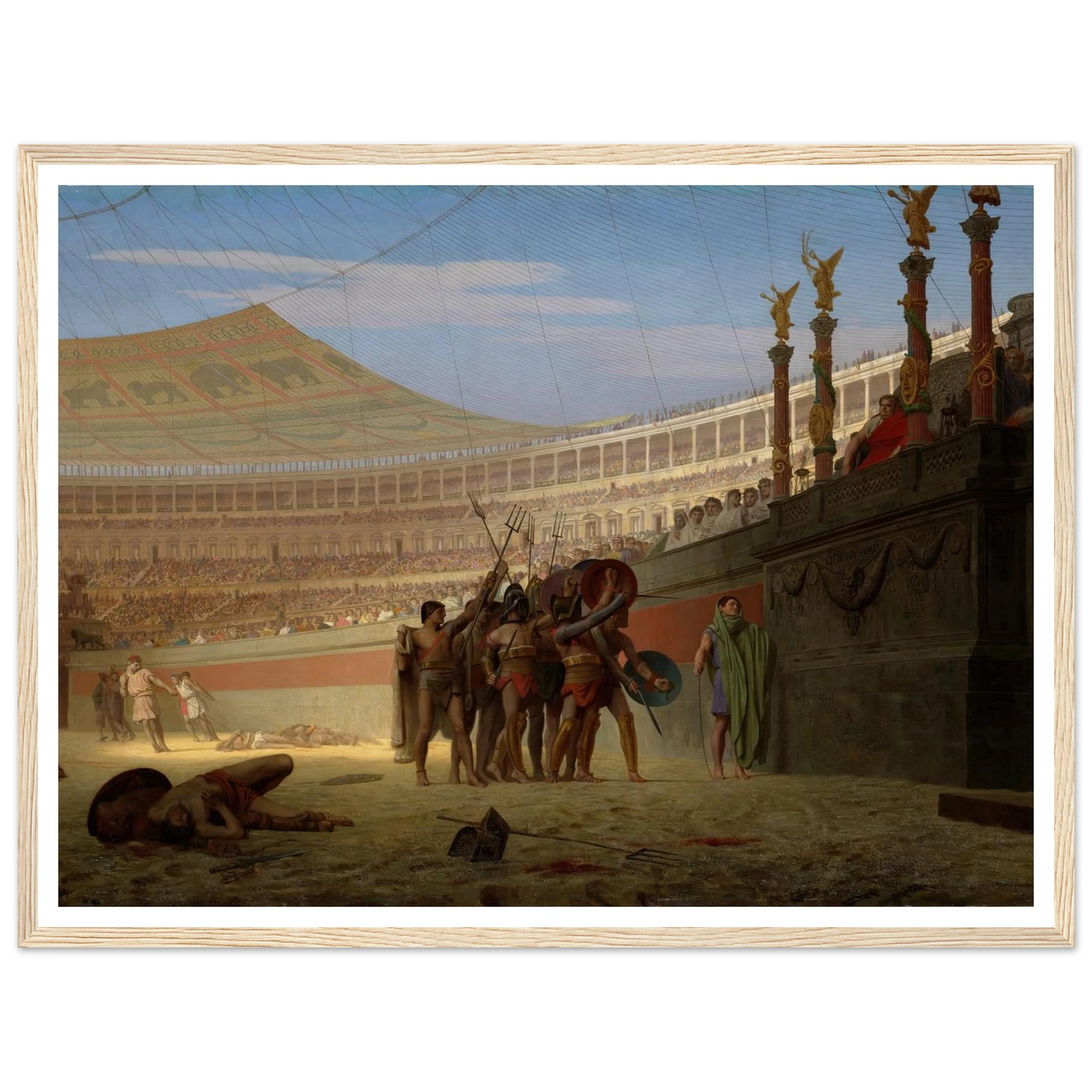Ave Caesar! Morituri te salutant (Hail Caesar! We Who Are about to Die Salute You) (1859) Art Print | Jean Leon Gerome-Quipham Collections