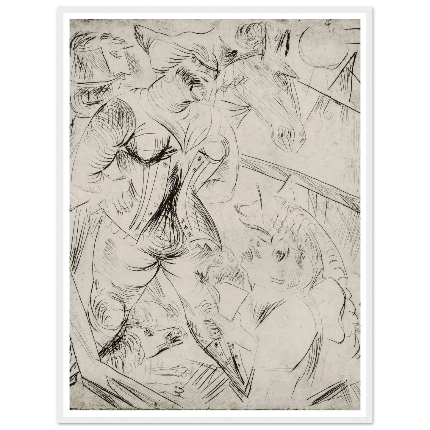 Illustration zur Landstürmerin Courage Art Print | Paul Kleinschmidt-Quipham Collections