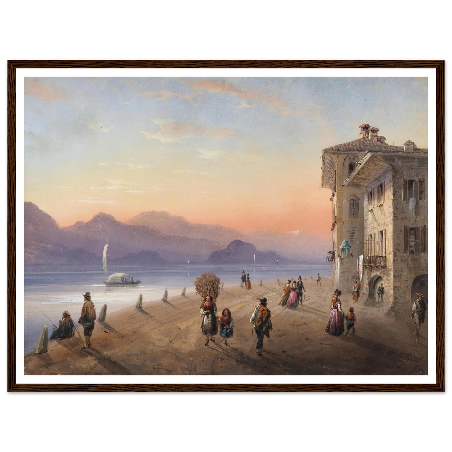 Palazzo Borromeo, Isola Bella on Lake Maggiore (1849) Art Print | Carlo Bossoli-Quipham Collections