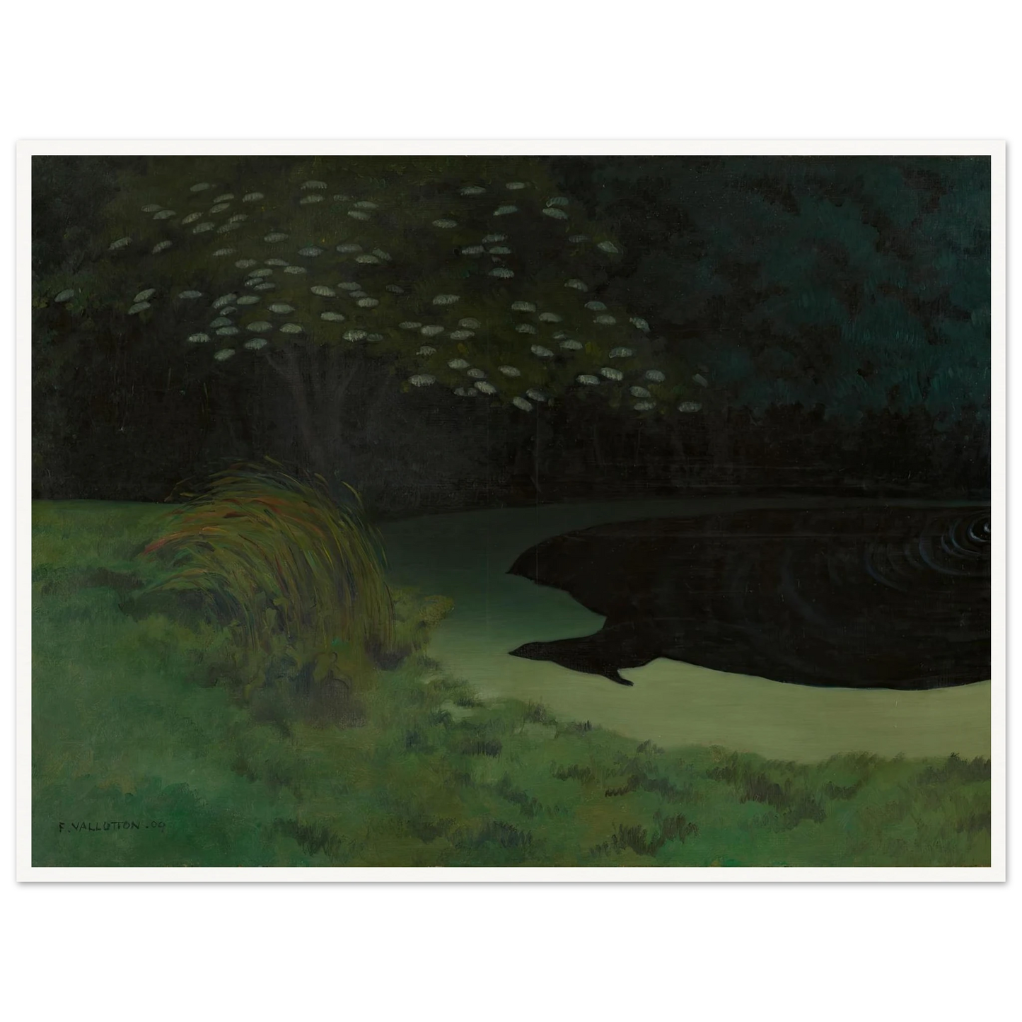The Pond (Honfleur) (1909) Art Print | Felix Vallotton-Quipham Collections