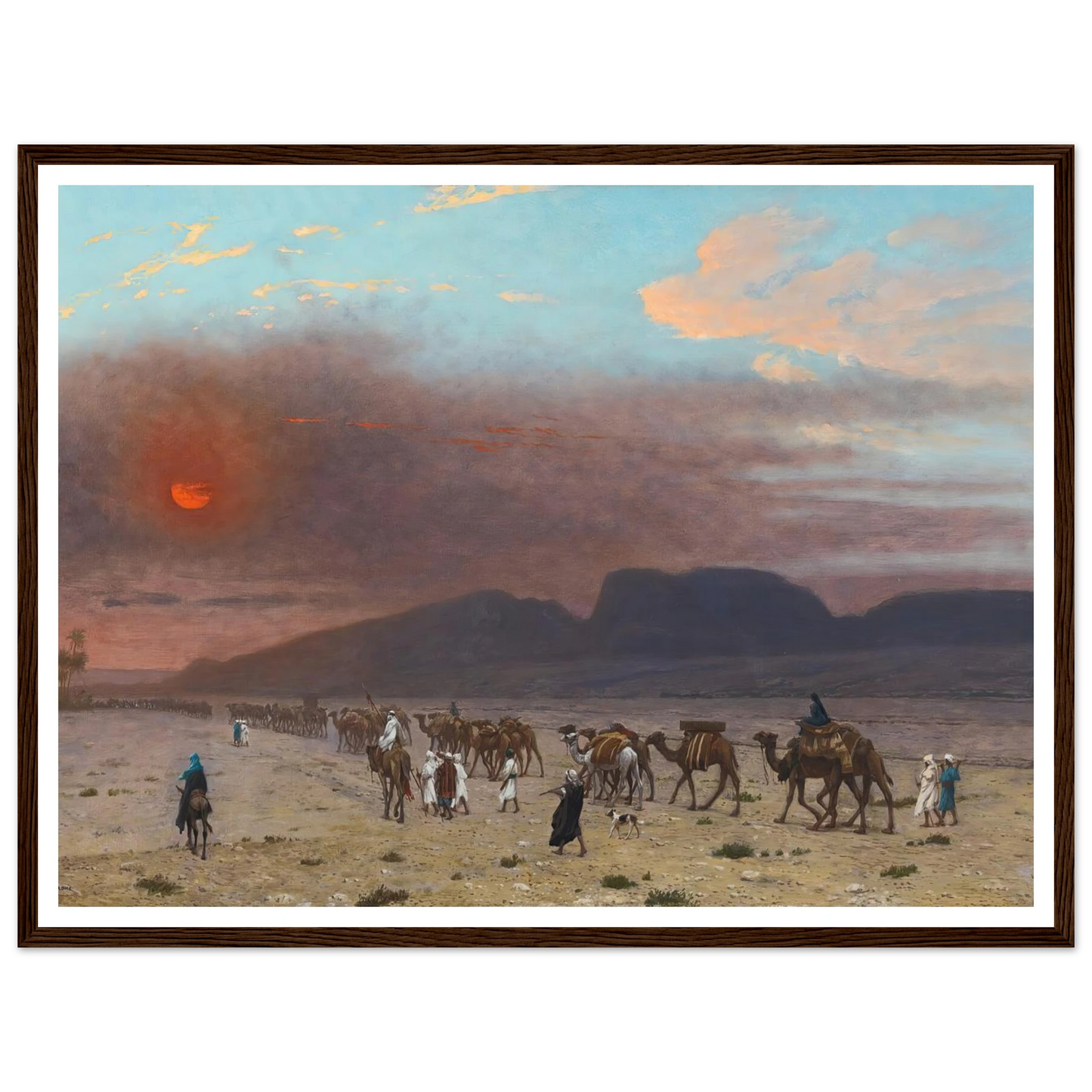 Caravane Dans Le Desert Art Print | Jean Leon Gerome-Quipham Collections