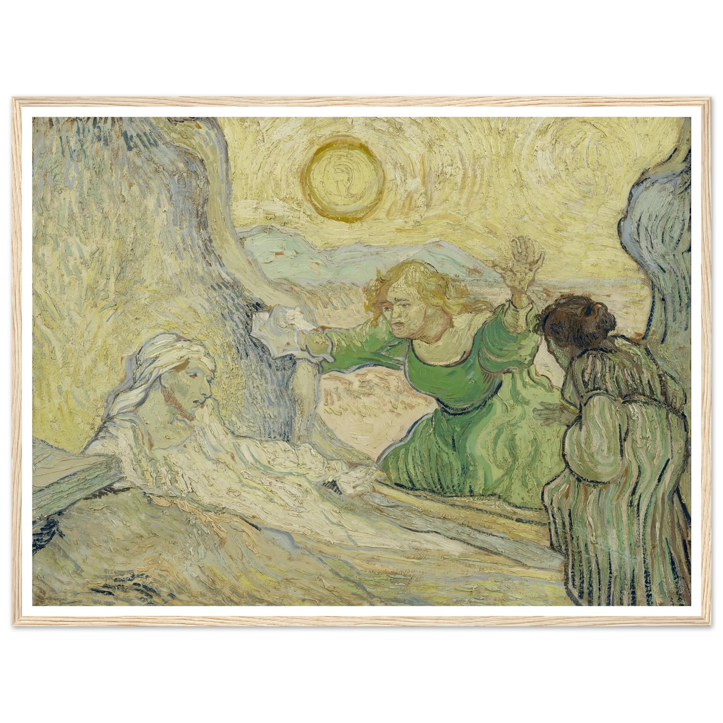 The raising of Lazarus (after Rembrandt) Art Print | Vincent van Gogh-Quipham Collections