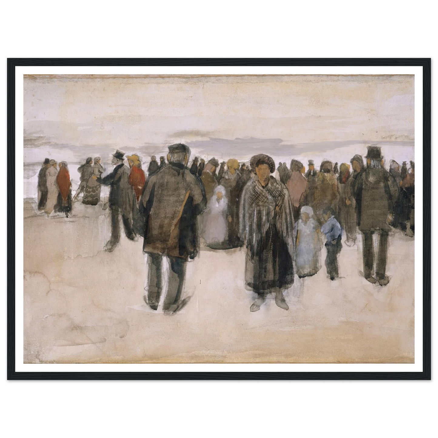 Beach at Scheveningen (1882) Art Print | Vincent van Gogh-Quipham Collections