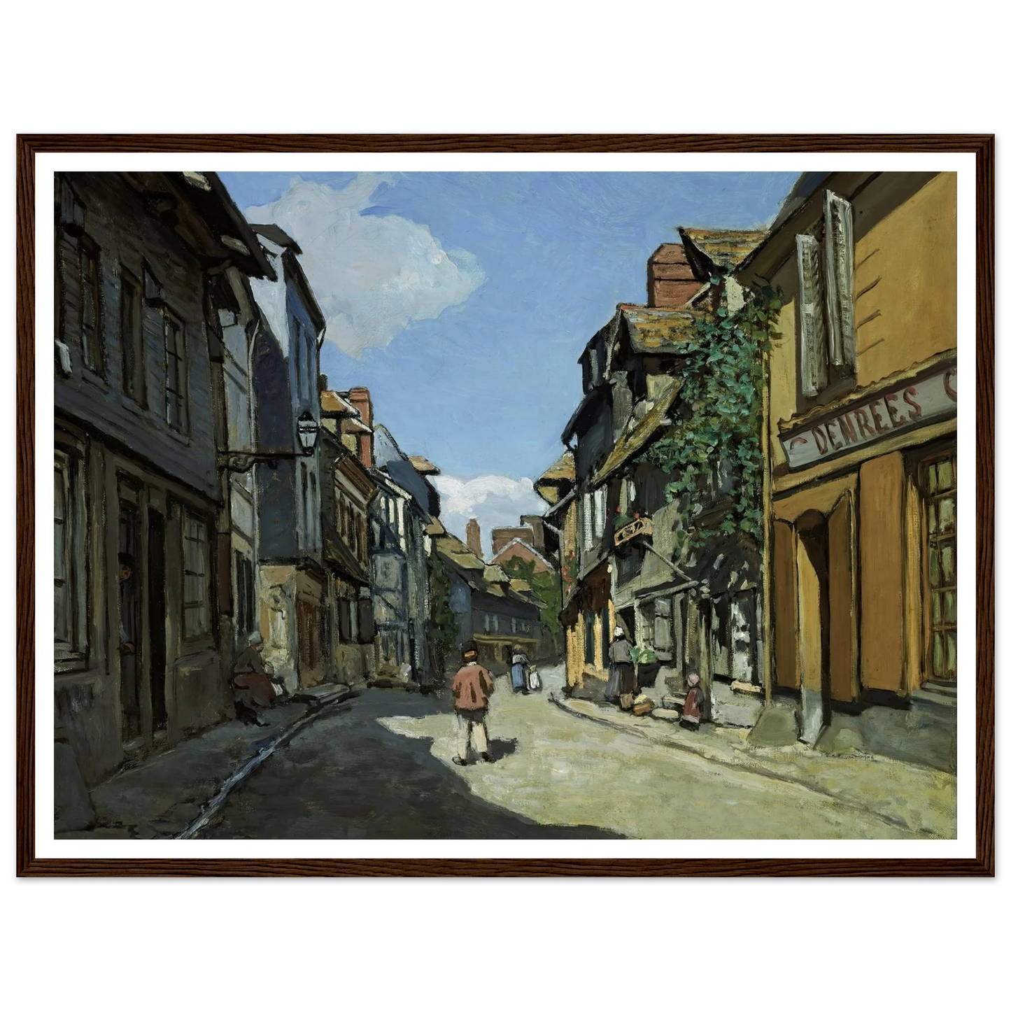 Rue de la Bavole, Honfleur (1864) Art Print | Claude Monet-Quipham Collections