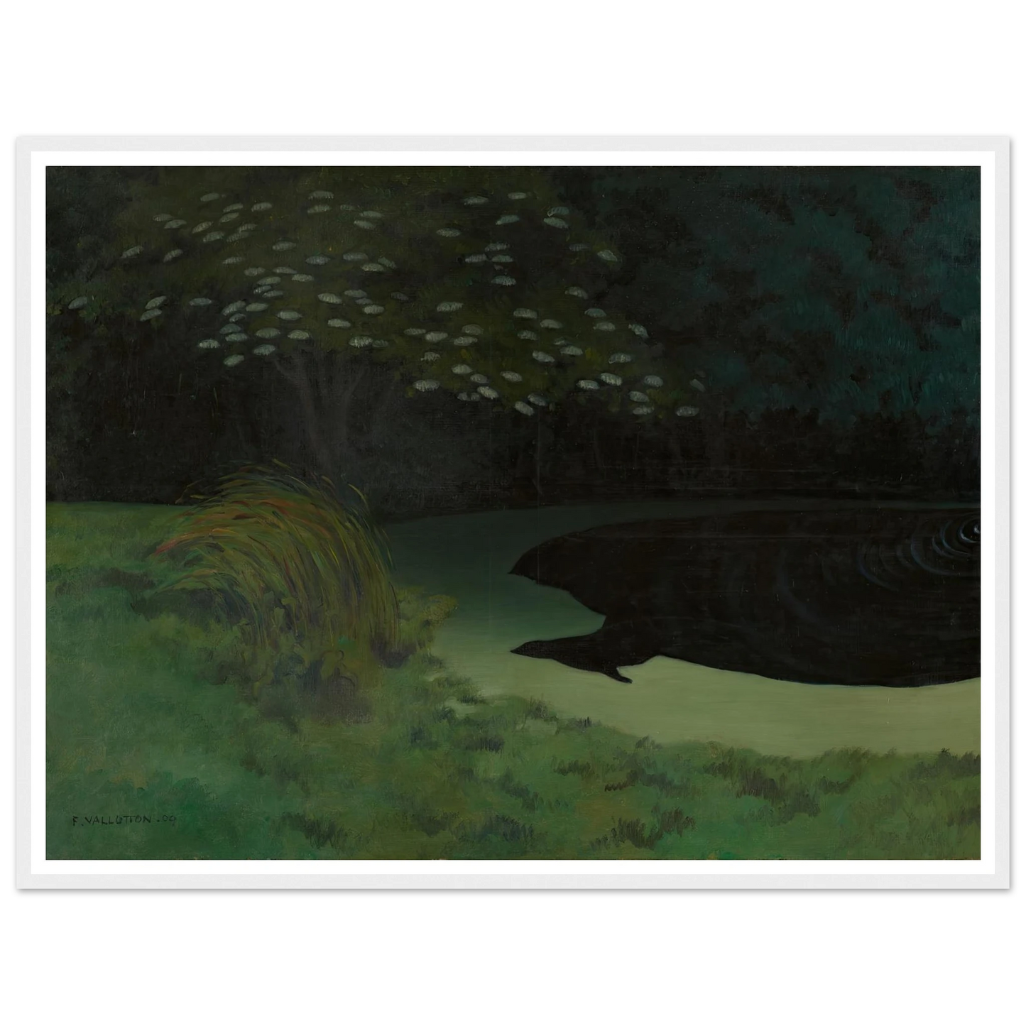 The Pond (Honfleur) (1909) Art Print | Felix Vallotton-Quipham Collections