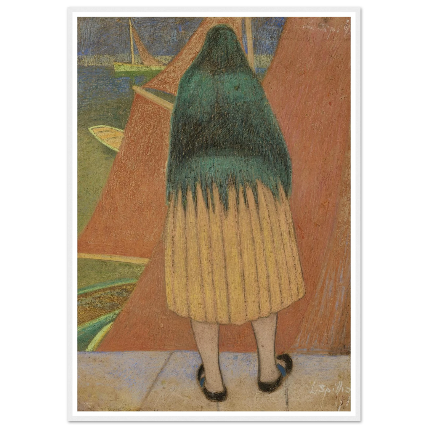 Vissersvrouw (1912) Art Print | Leon Spilliaert-Quipham Collections