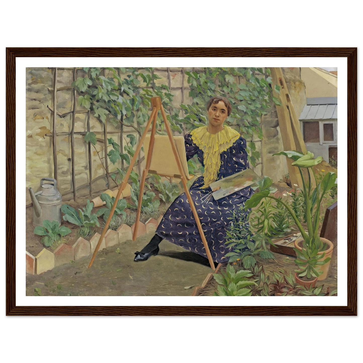 Young Girl Painting (1892) Art Print | Felix Vallotton-Quipham Collections