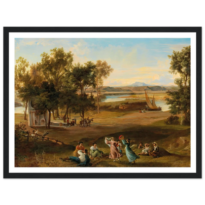 An idyllic southern landscape Art Print | Josef Hoffmann-Quipham Collections