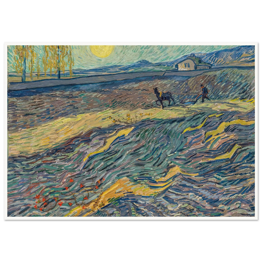 Laboureur dans un champ (1889) Art Print | Vincent van Gogh-Quipham Collections