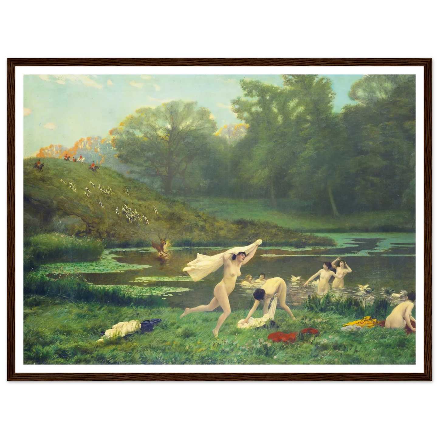 Diane Et Actéon Art Print | Jean Leon Gerome-Quipham Collections
