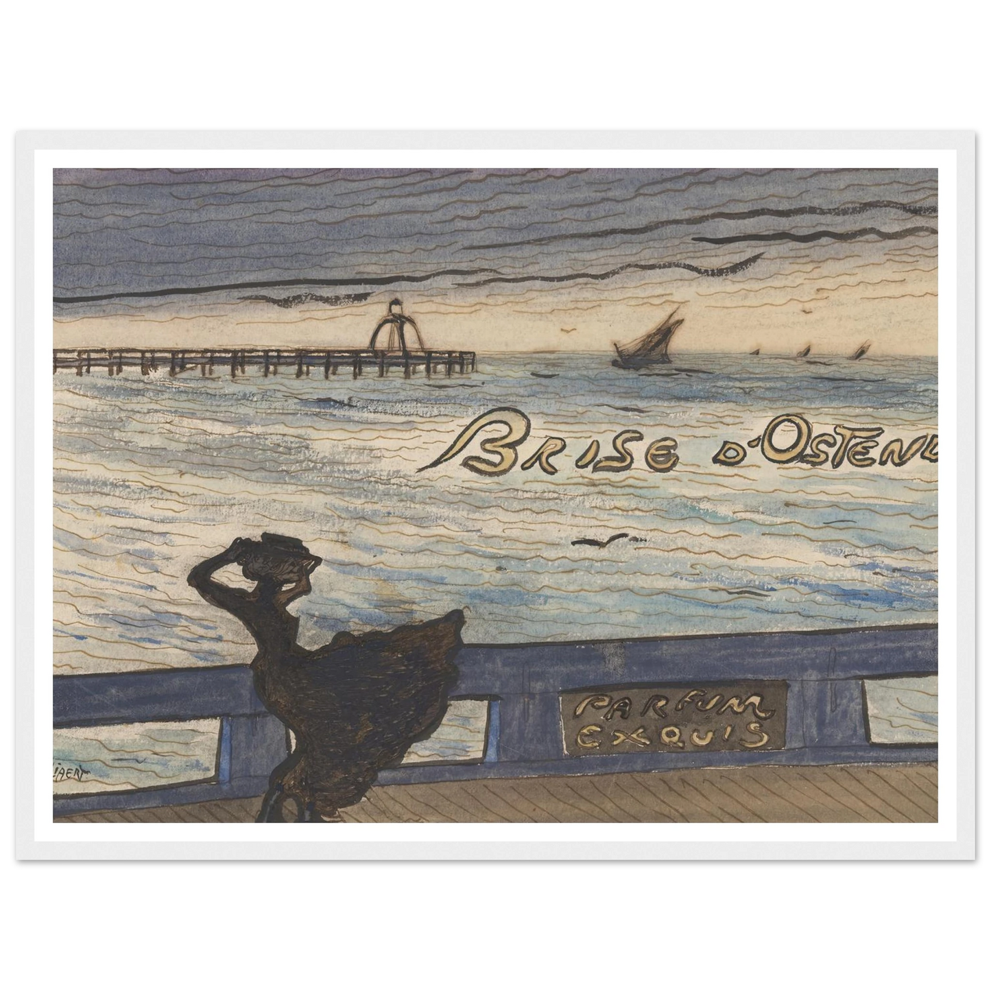 Brise d’Ostende. Parfum exquis (1900-1901) Art Print | Leon Spilliaert-Quipham Collections