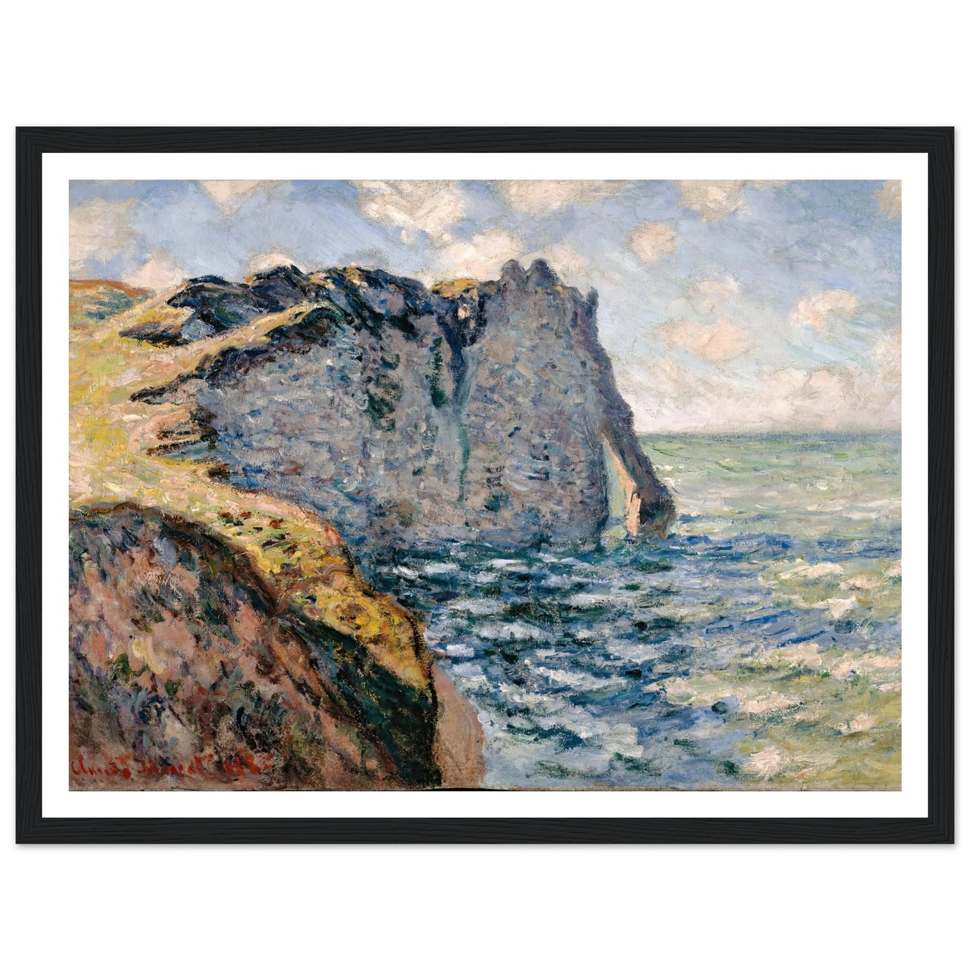 The Cliff of Aval, Etrétat (1885) Art Print | Claude Monet-Quipham Collections