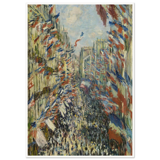 The Rue Montorgueil in Paris. Celebration of June 30, 1878 (1878) Art Print | Claude Monet-Quipham Collections