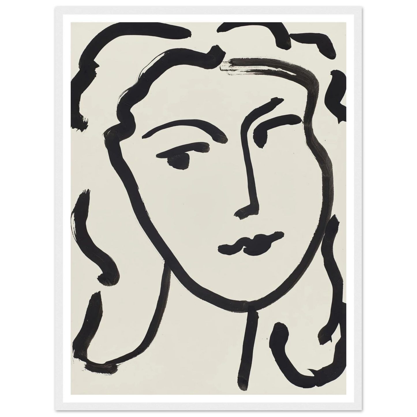 Visage de femme (1948) Art Print | Henri Matisse-Quipham Collections