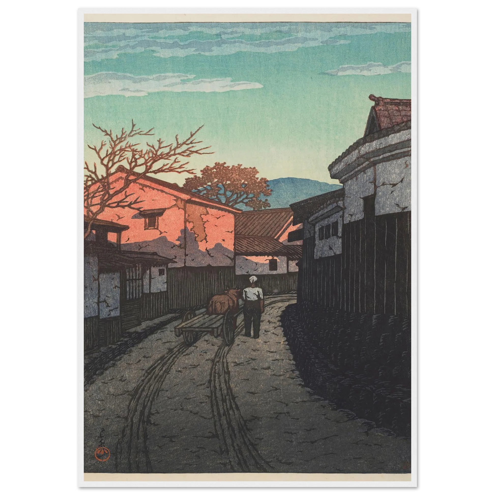 Kagawa-ken Wadahama (Wadahama in Kagawa Prefecture) (1954) Art Print | Kawase Hasui-Quipham Collections