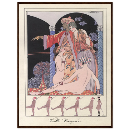 Vieille Turquie (Dans le sérail) (1914-1915) Art Print | George Barbier-Quipham Collections