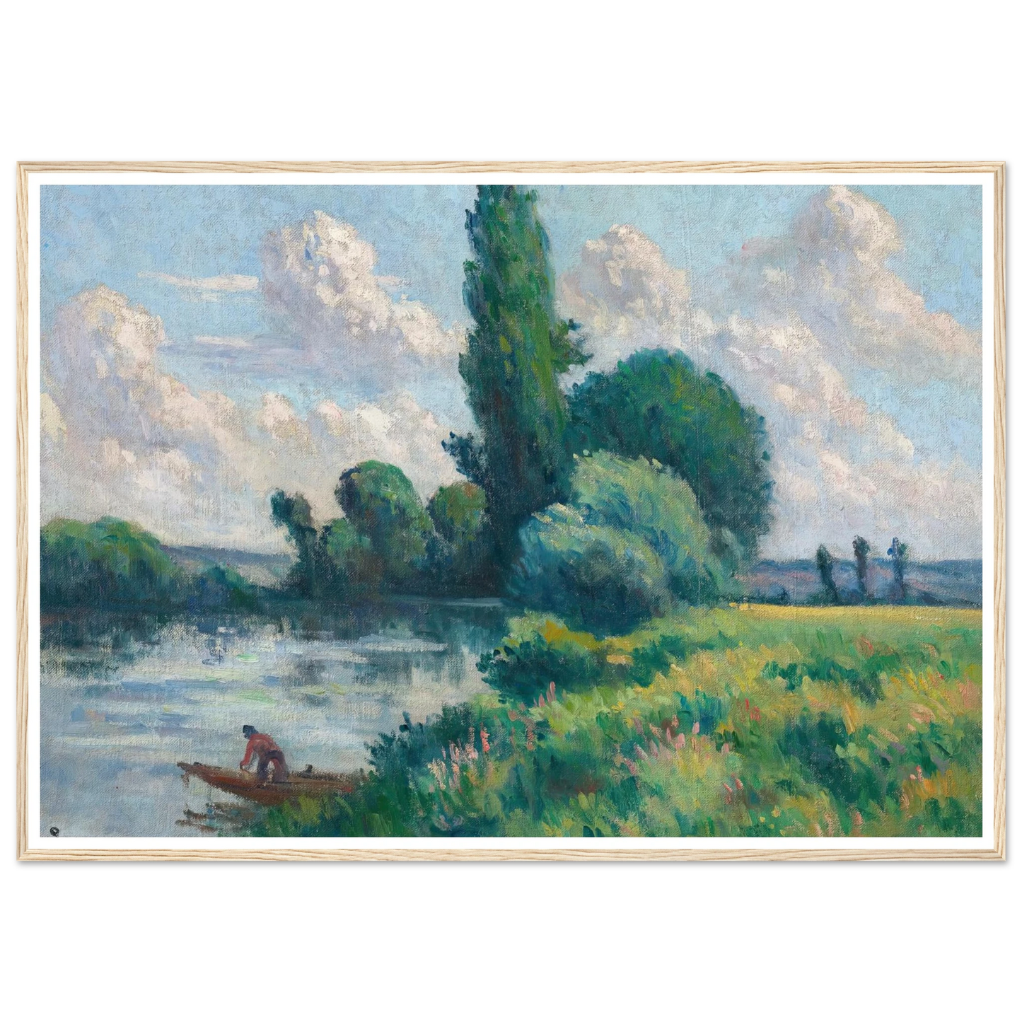 Rolleboise, Le petit bras de Seine Art Print | Maximilien Luce-Quipham Collections