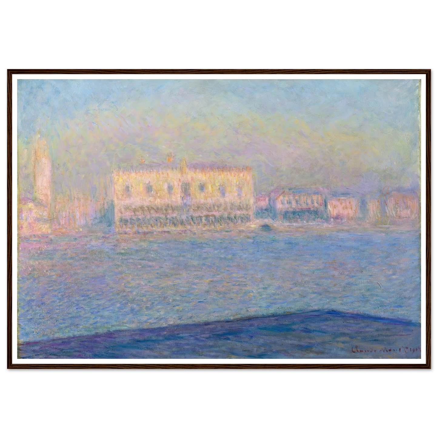The Doge’s Palace Seen from San Giorgio Maggiore (1908) Art Print | Claude Monet-Quipham Collections