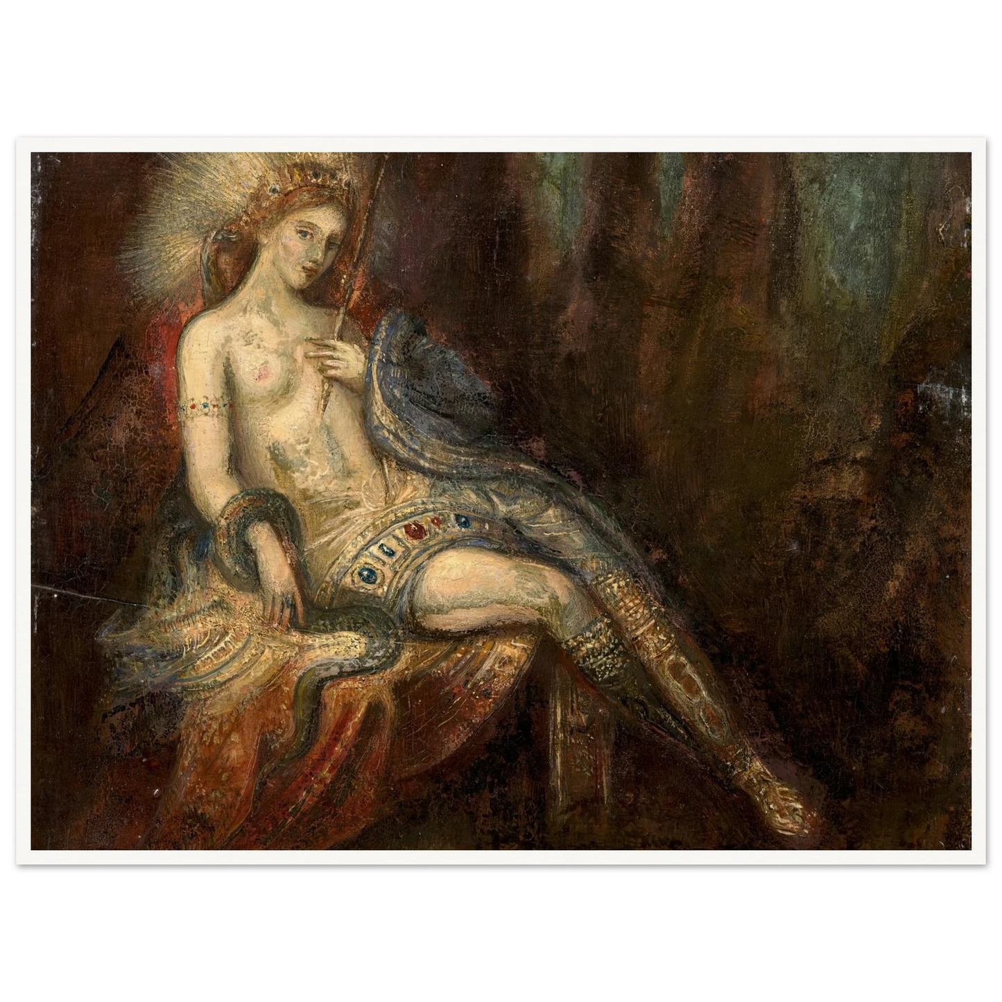 Déesse au rocher Art Print | Gustave Moreau-Quipham Collections