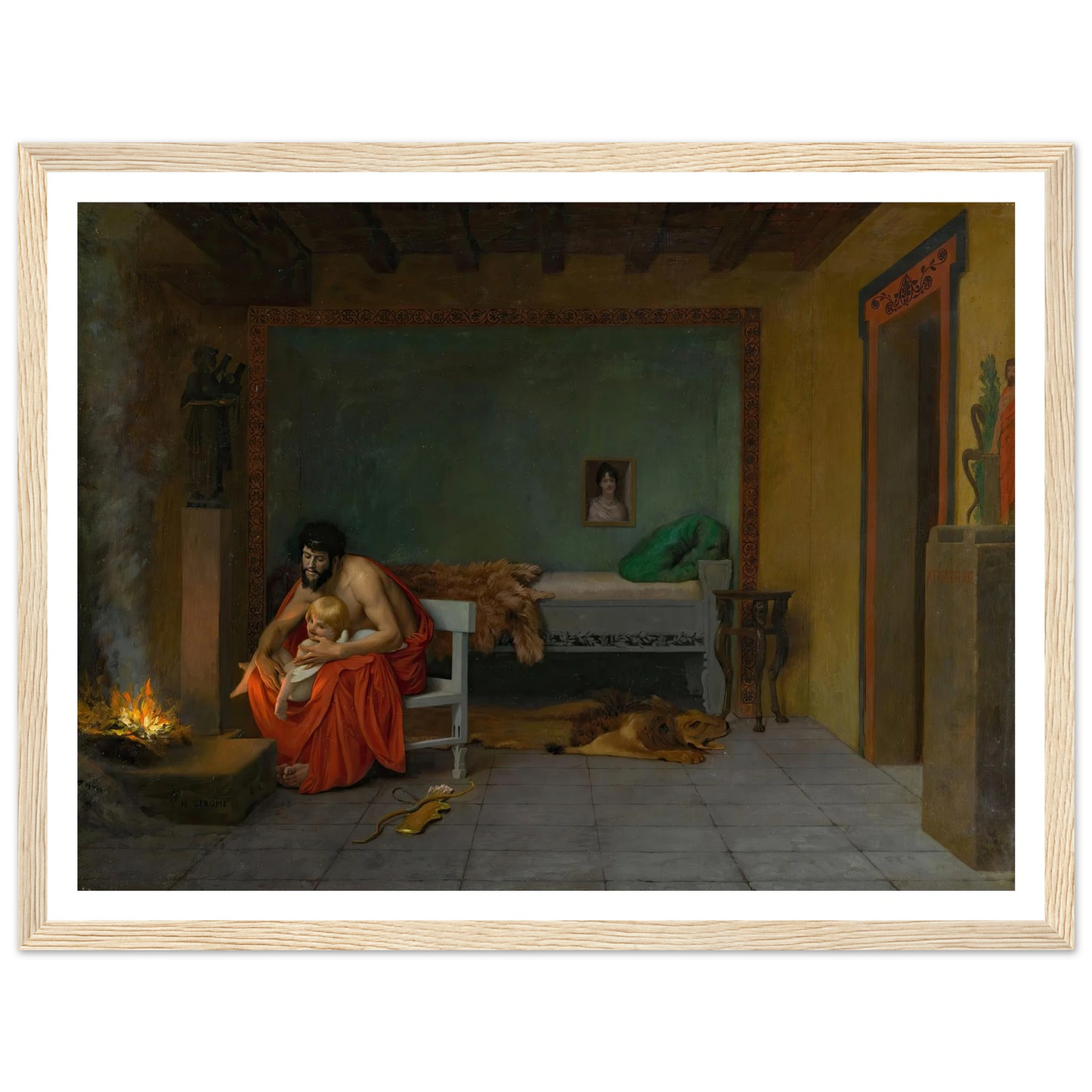 Cupid’s Shivering Limbs the Embers Warm Art Print | Jean Leon Gerome-Quipham Collections