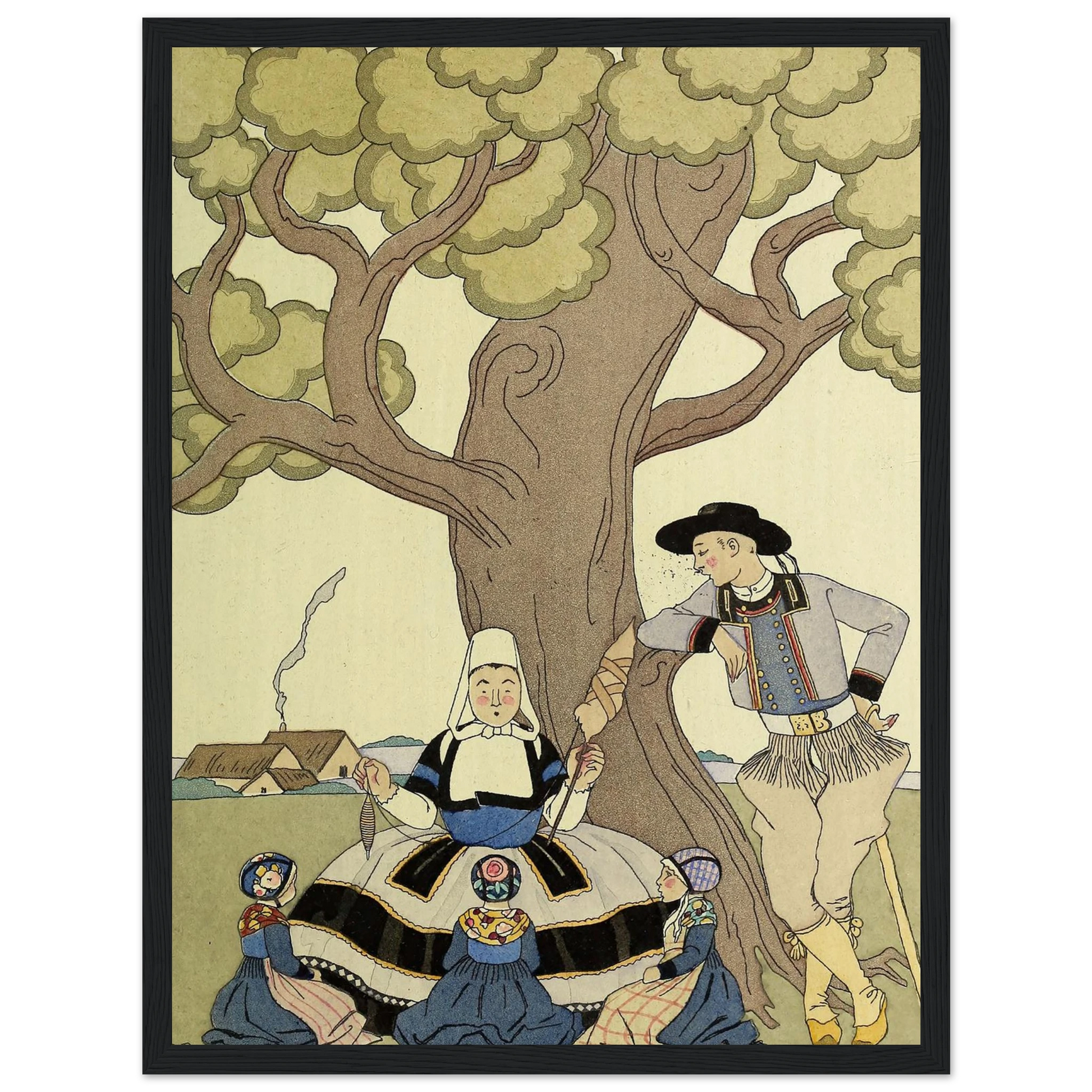 Falbalas et fanfreluches, Il était une fois (1925) Art Print | George Barbier-Quipham Collections