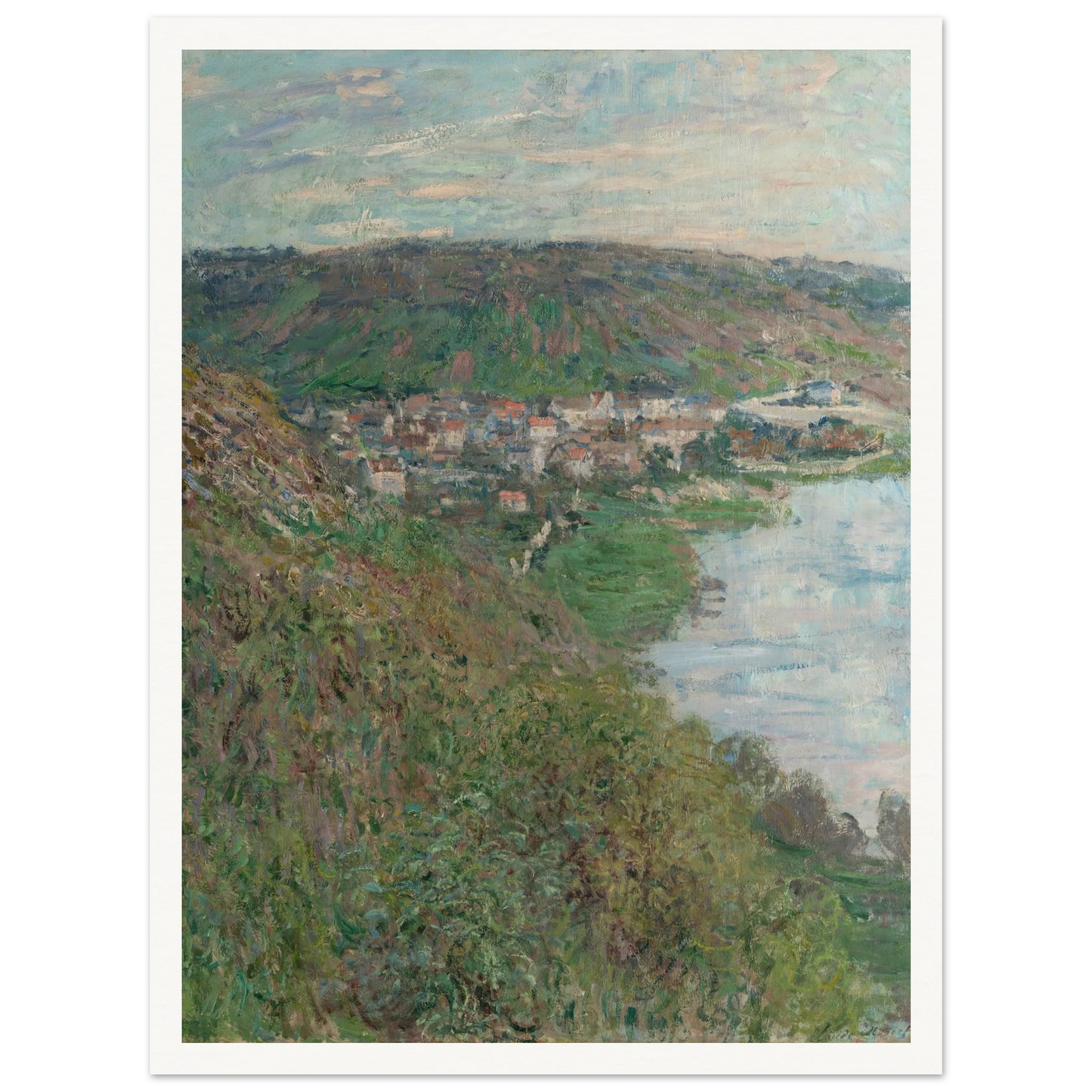View of Vétheuil (1880) Art Print | Claude Monet-Quipham Collections