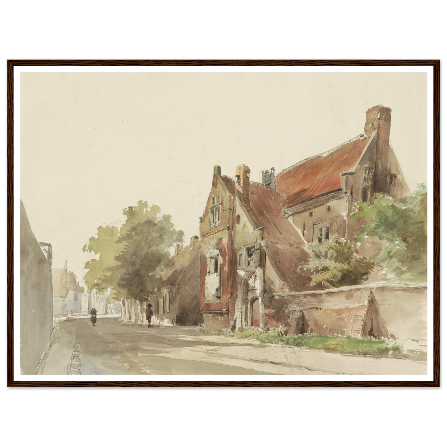 Het oude gasthuis te Hasselt (1861) Art Print | Cornelis Springer-Quipham Collections